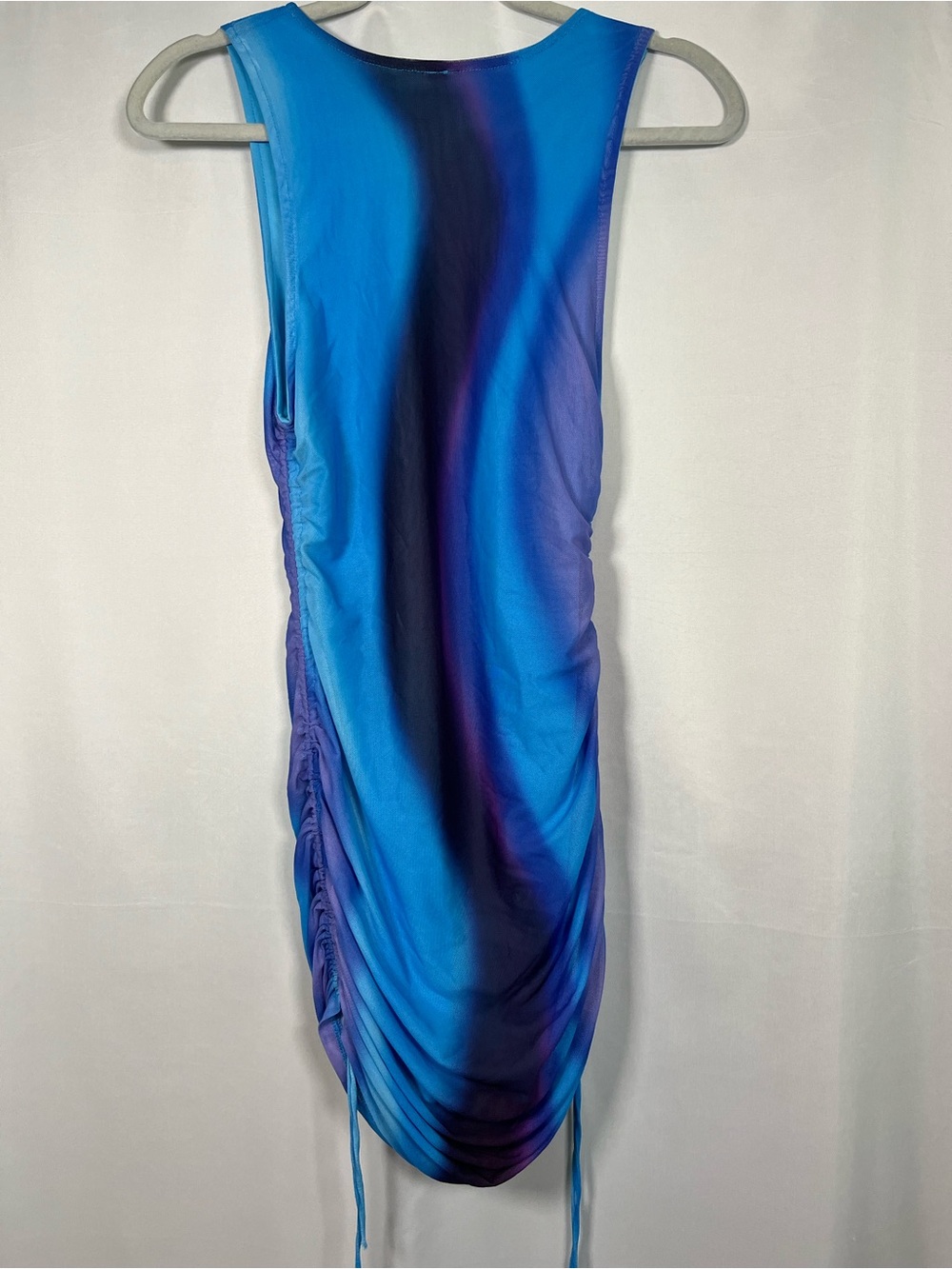 Motel Rocks Blue Ombre Ruched Mini Dress - Picture 8 of 9